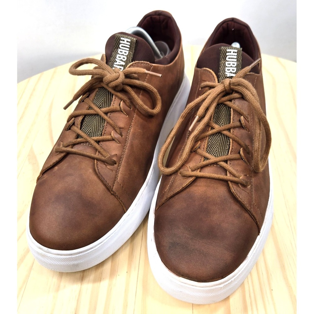 Hubbard Flight Burnished Leather Oxford Shoes Mens Brown Size 10.5 Low‎ Top Lace
